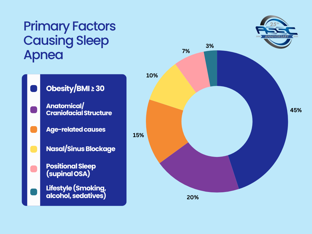 Primary Factors that Cause Sleep Apnea Statistics
