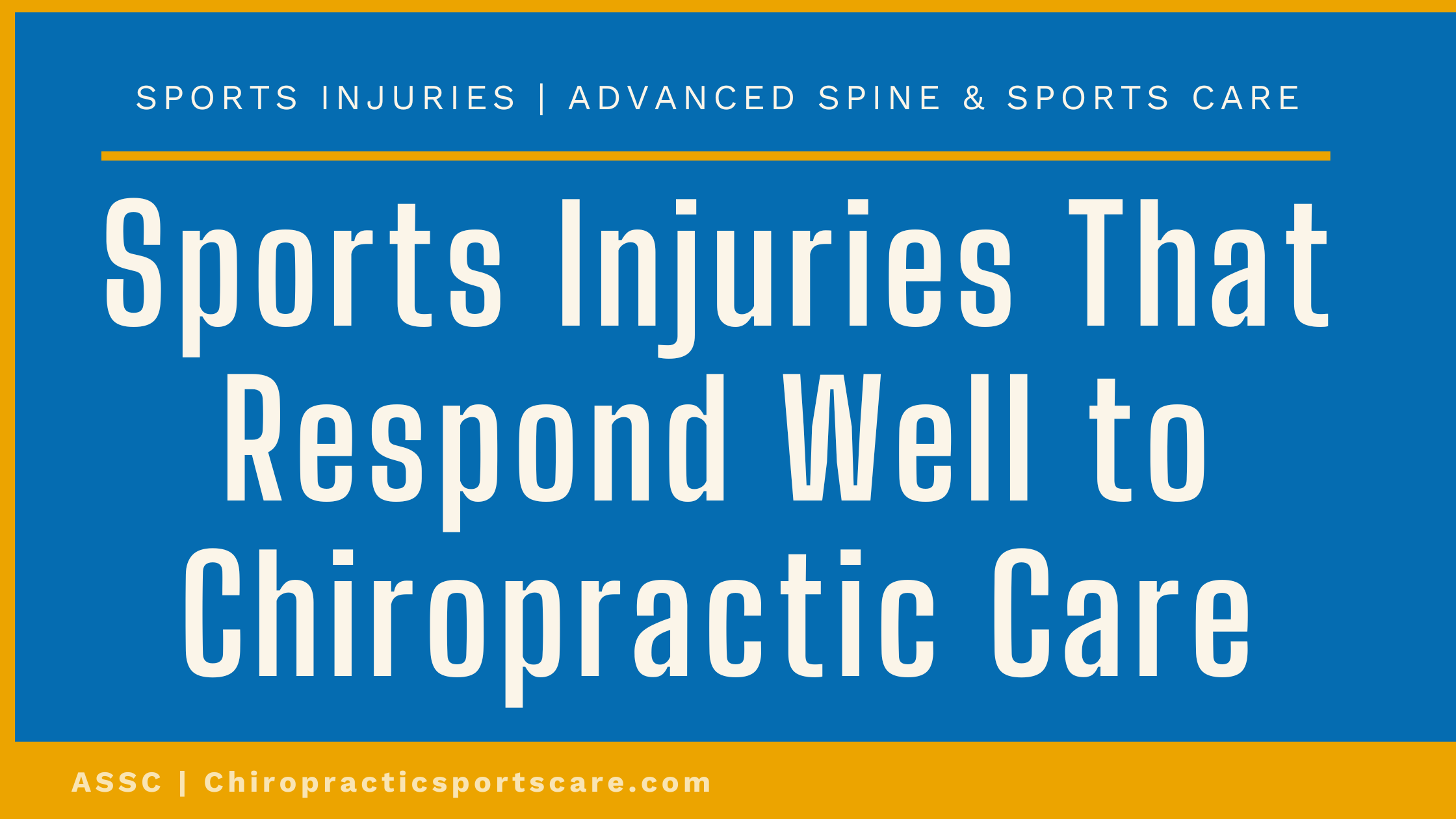 Sports Injuries That Benefit from Chiropractic Treatments