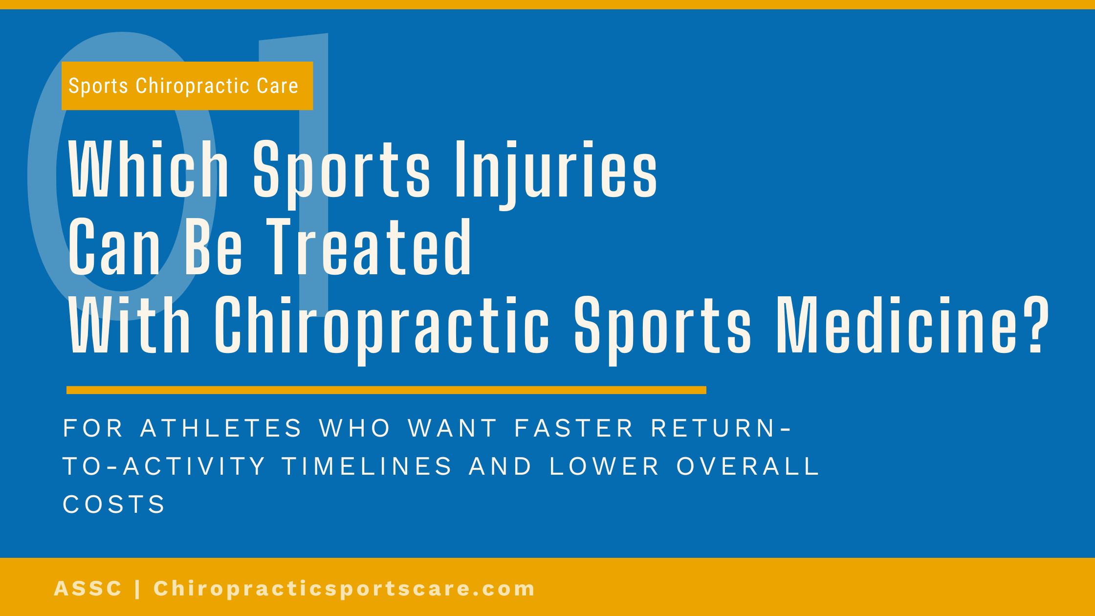 Chicago Sports Injuries Chiropractic Care Can Treat - Which Sports Injuries Can Be Treated With Chiropractic Sports Medicine?
